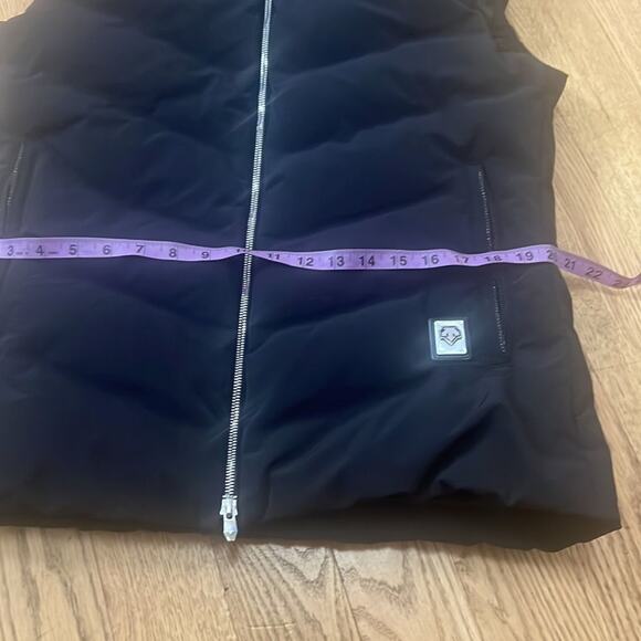 DESCENTE STELLA PERFORMANCE BLACK HOODED LUXURY VEST SIZE 12 - Picture 14 of 14